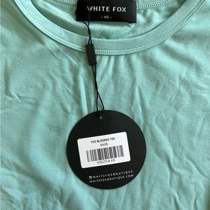 White fox too blessed top NWT